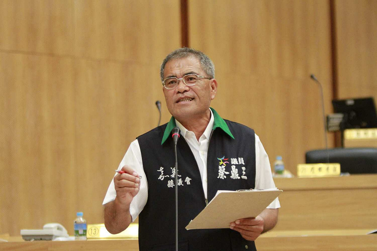 嘉義縣議員蔡鼎三今天凌晨驟逝，令人不捨。 圖：嘉義縣記者公會/提供