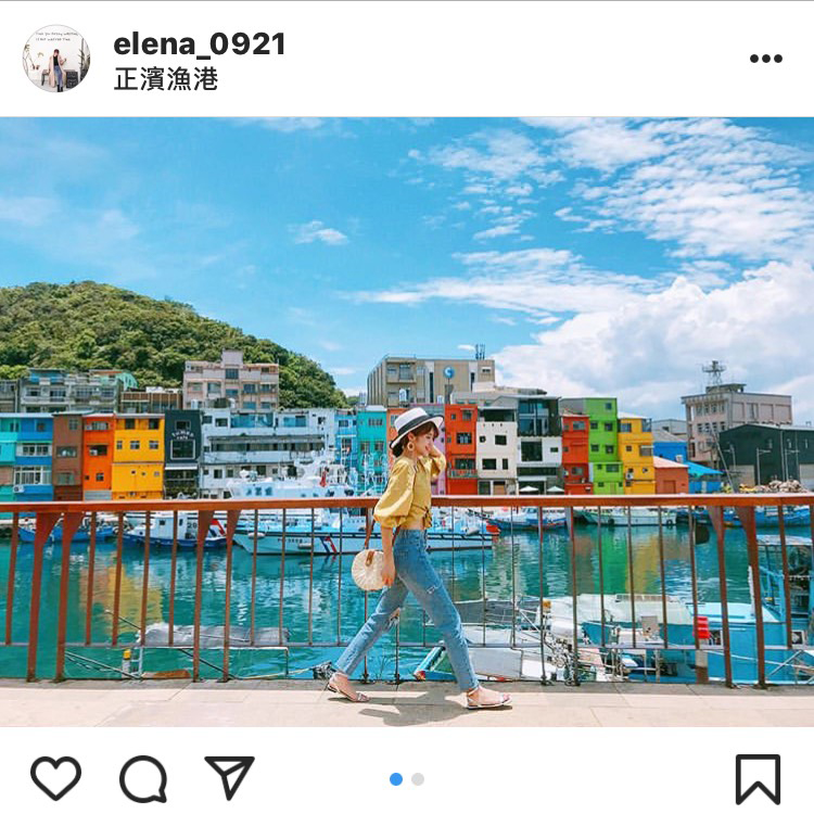 「正濱漁港」七彩漁村的景致，有著台版威尼斯的美稱。 圖：翻攝自instagram elena_0921／開放權限