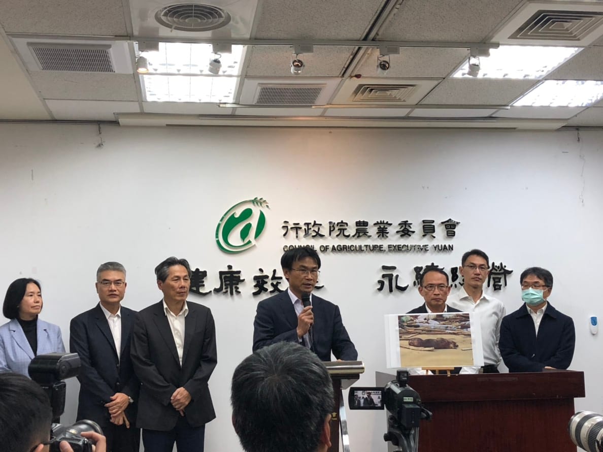 農委會強調，此案件並不會通報世界動物衛生組織（OIE）。 圖：張嘉哲/攝