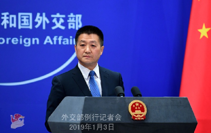 中國外交部發言人陸慷。 圖：翻攝中國外交部