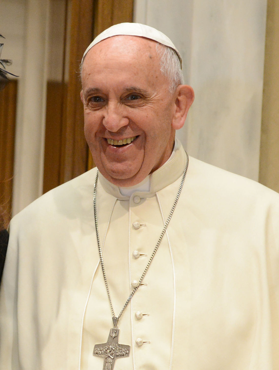 天主教教宗方濟各（Pope Francis），今（4）天指責美國主教在面對性侵醜聞危機時未能展現團結精神。 圖：翻攝自維基百科