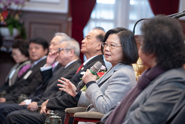蔡英文總統今（7）日午接見「107年度全國模範公務人員代表」。 圖：總統府/提供