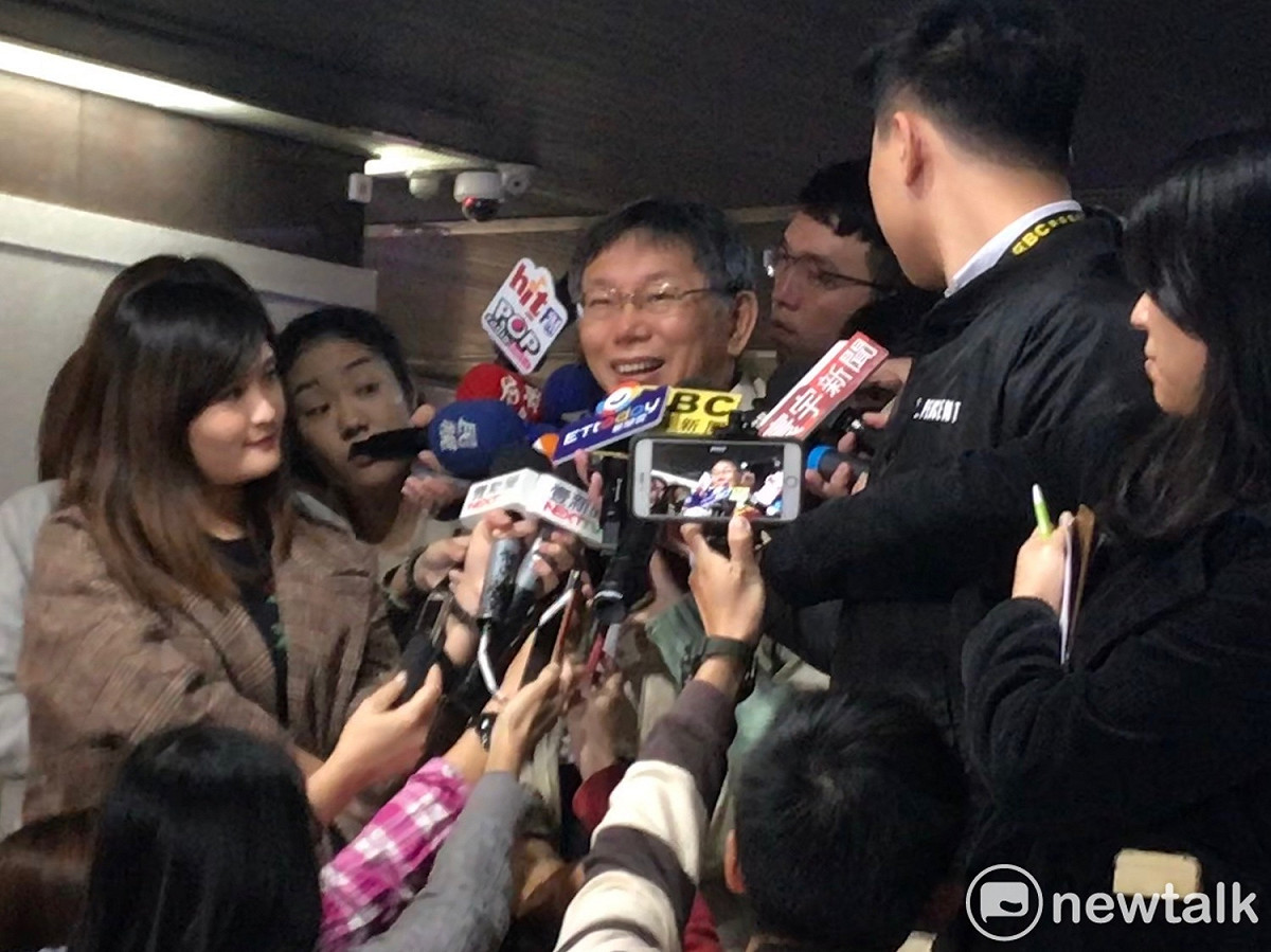 對於中共對台2020總統欽點人選，台北市長柯文哲今日說，他覺得自己應該不會是中國的首選啦。 圖 : 周煊惠 / 攝