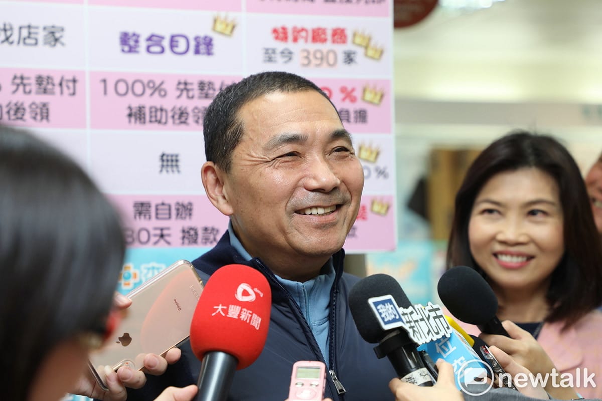 侯友宜認為自己和蘇貞昌緣份很深，若蘇接任閣揆，他樂見其成，而且會給滿滿的祝福。 圖：林昀真／攝