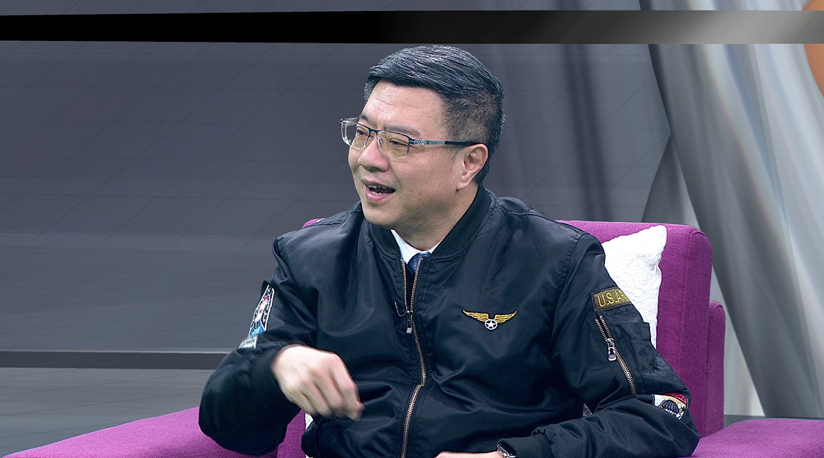 卓榮泰接受電視節目專訪，談民進黨未來態勢。 圖：壹電視節目提供