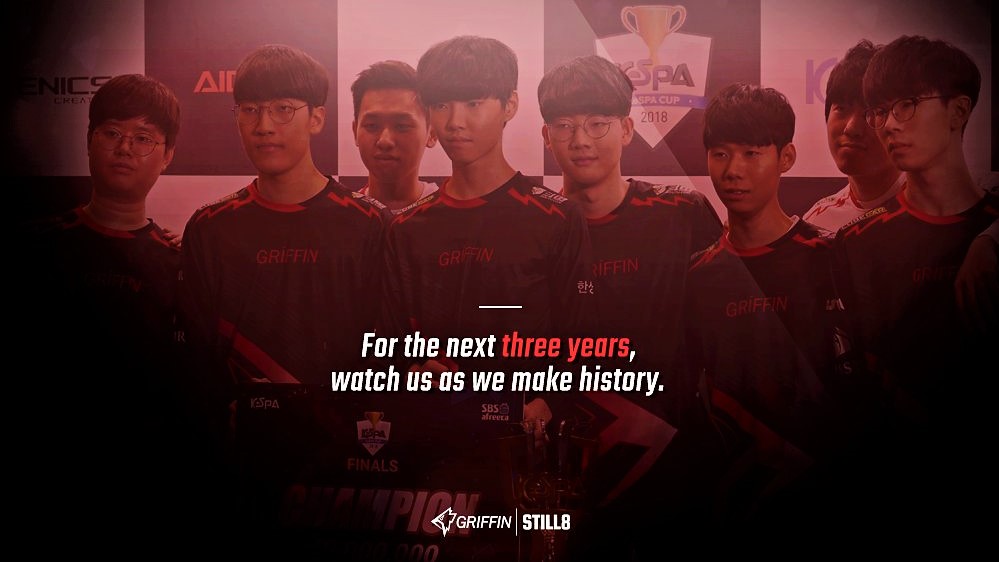 奪下去年歲末KeSPA 盃冠軍的韓國勁旅Team Griffin（GRF）今（9）日全員續約至2021年。 圖：翻攝自 Team Griffin 官方推特