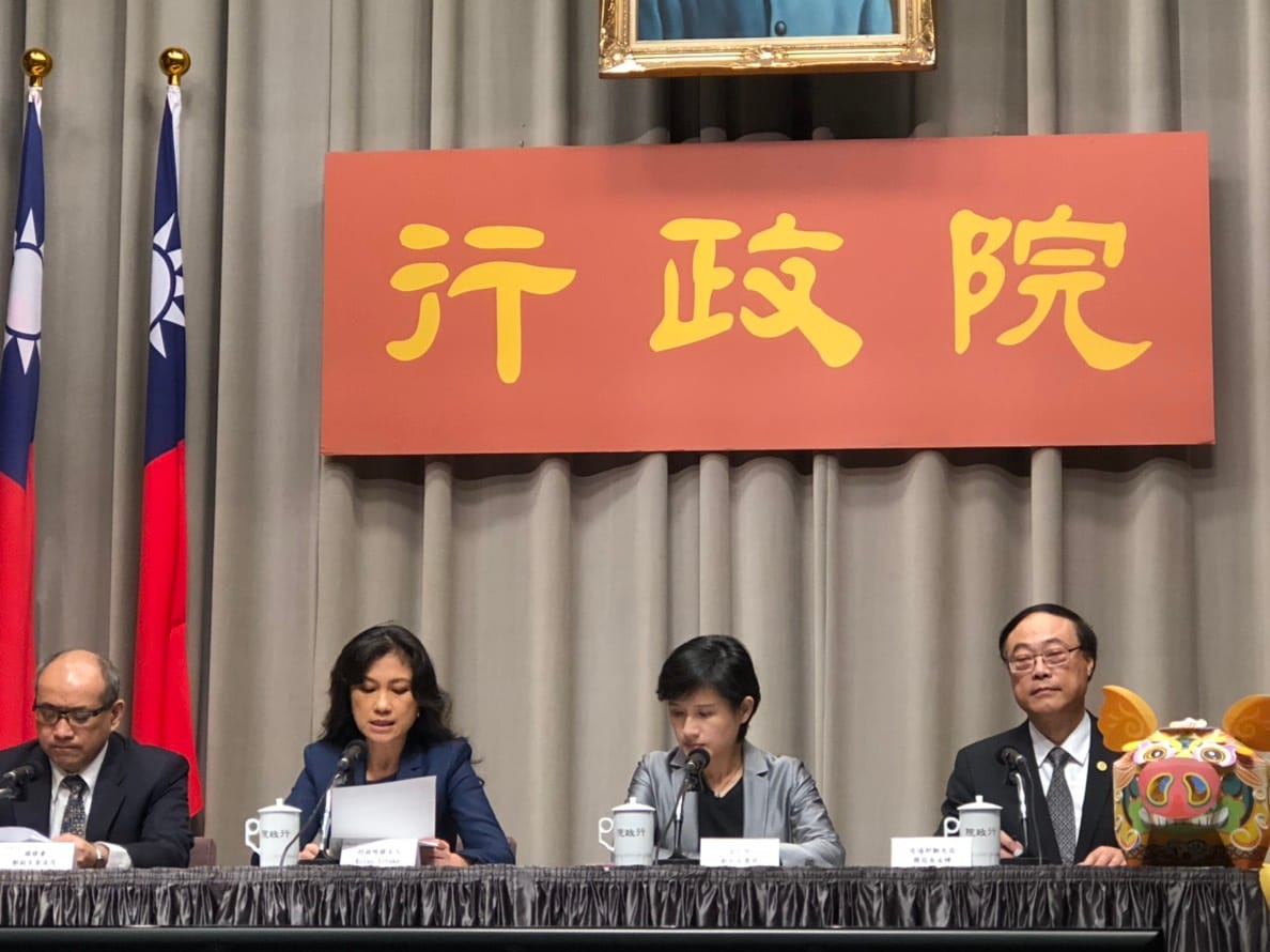 行政院今（10）日舉行院會後記者會。 圖：謝莉慧/攝