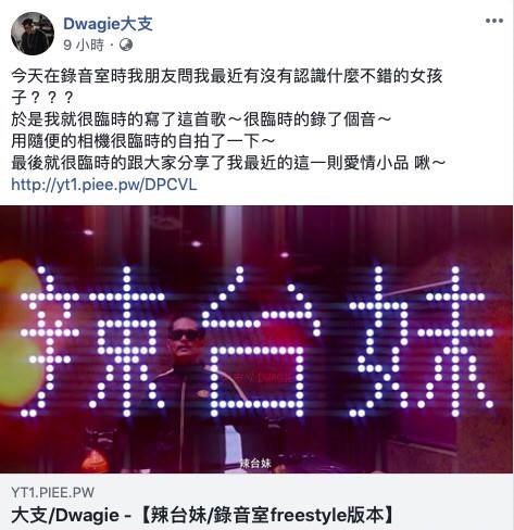 總統蔡英文10日回應自己不是辣台妹，是辣台派。 圖：蔡英文臉書