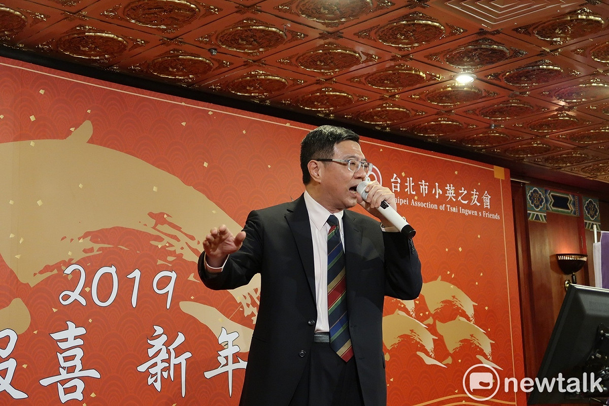 民進黨新任主席卓榮泰10日不小心公布新任行政院長蘇貞昌人事。 圖：林朝億/攝