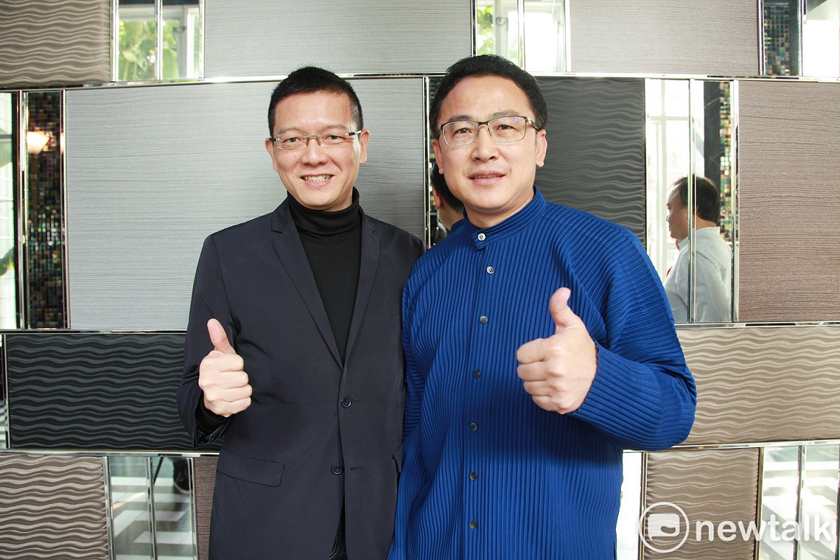 孫大千力挺楊朝偉接棒爭取桃園第六選區立委席次。 圖：林昀真／攝
