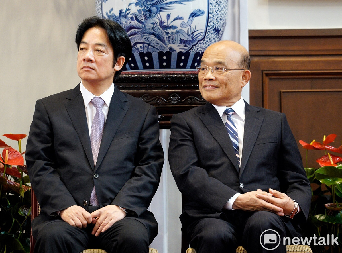 總統蔡英文今早11:00宣布接任行政院長人選，由蘇貞昌接任。 圖：張良一／攝