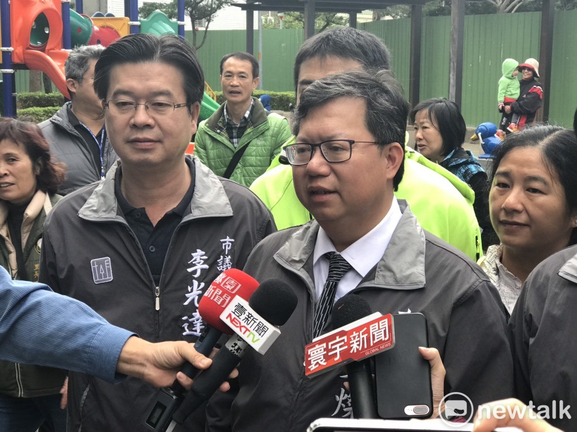 鄭文燦表示他跟即將接任黨秘書長的羅文嘉相識30年了，他非常支持羅回任黨內要職，相信羅文嘉能幫助民進黨走得更穩。 圖：林昀真/攝