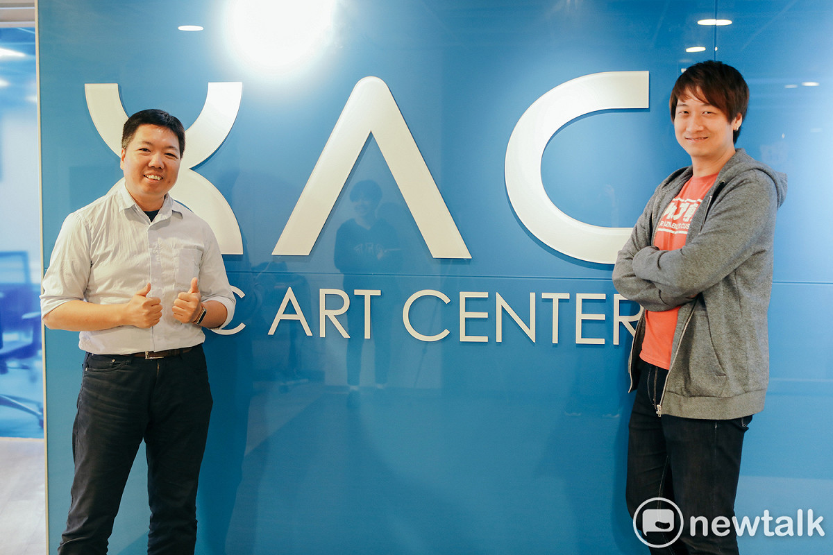 樂美館新事業發展處協理廖正雄(左)及研發部製作人胡家興(右)。 圖：陳宣如/攝