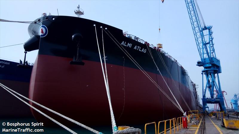 根據marinetraffic.com數據顯示，外傳載原油運往中國的Manifa油輪目前在加勒比海上，圖為該油輪資料照片。 圖：翻攝marinetraffic.com
