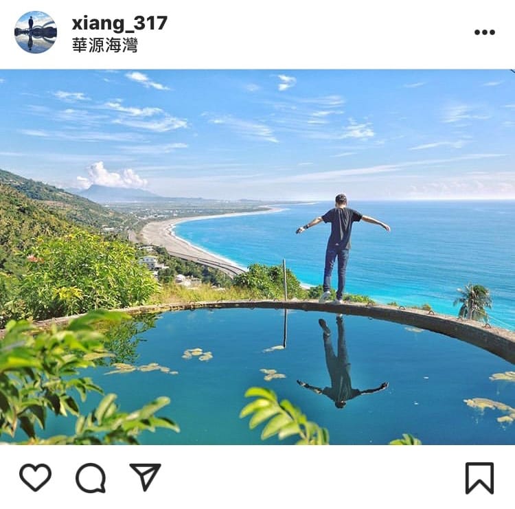 「華源海灣」的美景，讓大家不用出國也可以享受身在南國的熱帶氣息。 圖：翻攝自instagram xiang_317／開放權限