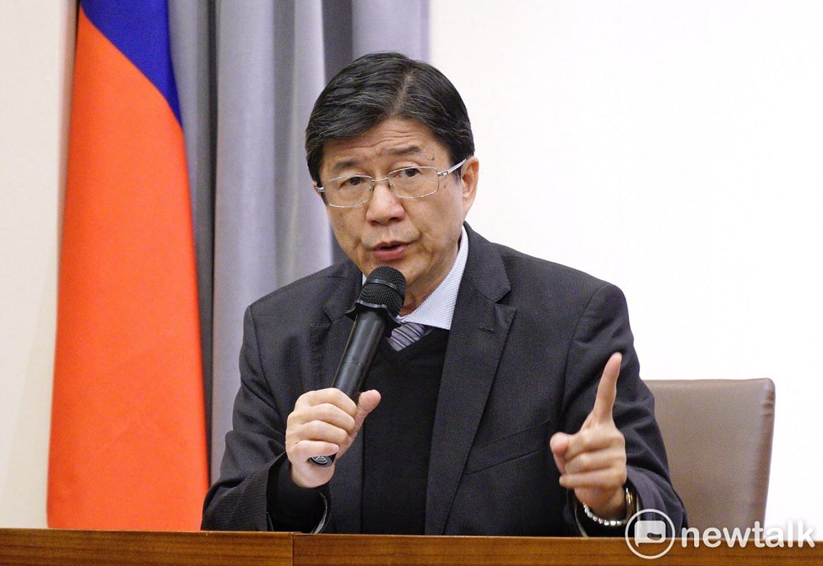 蔡崇義表示，管中閔與壹傳媒的合作是「固定、經常及持續性」，已明顯違法，因此提出彈劾案。 圖：張良一／攝