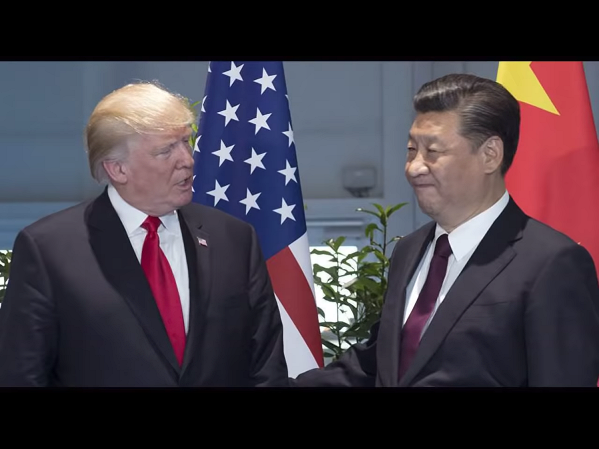 美國總統川普與中國領導人習近平。 圖：翻攝自Youtube（資料照片）