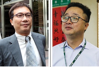 被合稱「羅馬拍檔」的羅文嘉(右)、馬永成(左)。 圖：新頭殼合成