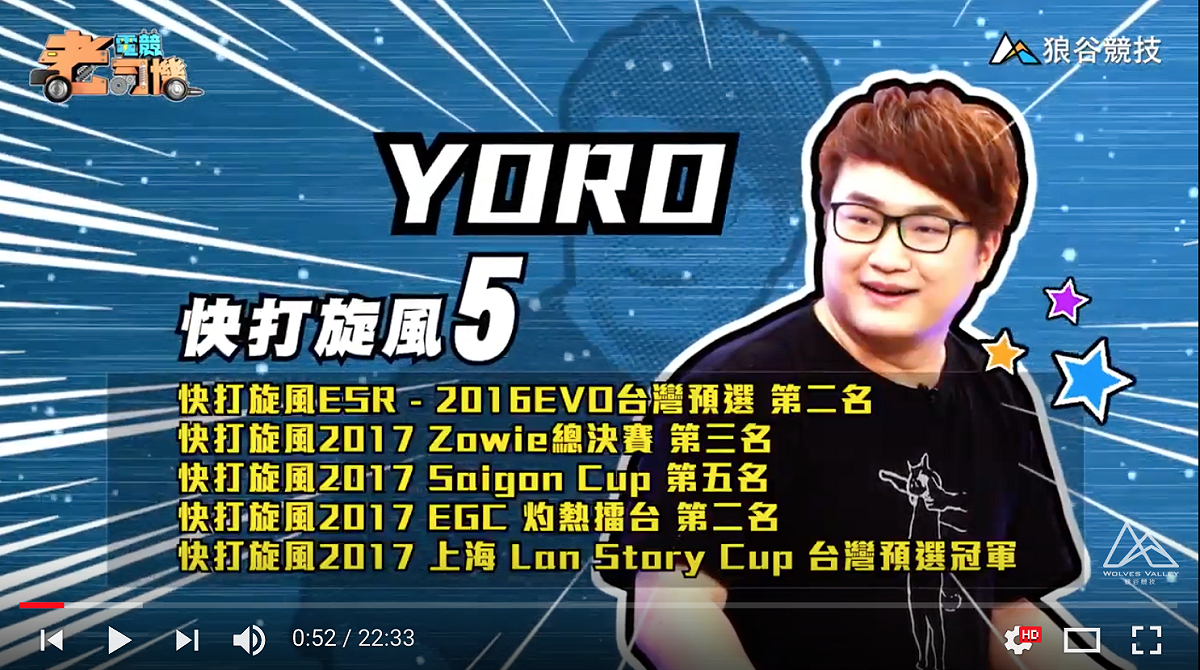《快打旋風5》電競老司機－YORO簡介