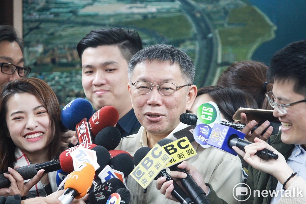 台北市長柯文哲過年期間將每天與一網紅合作推出影片。 圖：周煊惠 / 攝