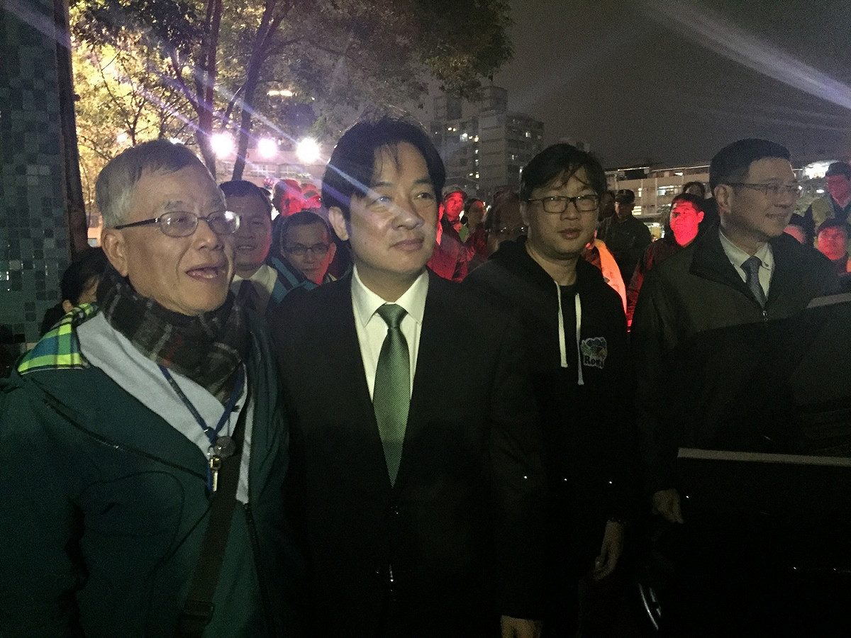 賴清德也現身站台。 圖：趙婉淳／攝