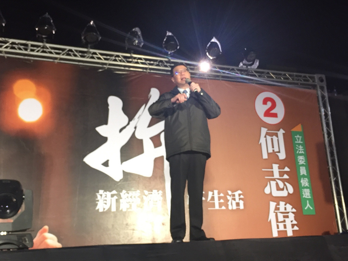 卓榮泰也現身站台。 圖：趙婉淳／攝