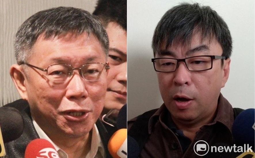 民進黨立委段宜康以伊索寓言之中「一隻眼睛的鹿」的故事反駁柯文哲「警察與強盜」的美中台關係論述。 圖：新頭殼合成