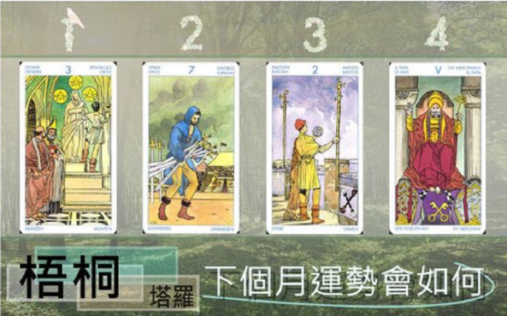 個月運勢究竟如何呢？快挑選一張牌測測看吧！ 圖／梧桐塔羅提供