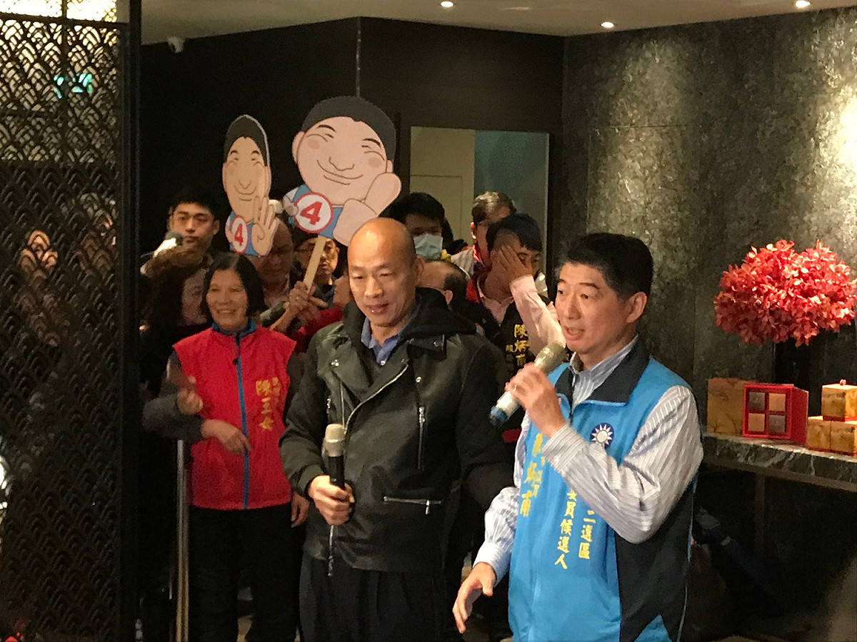 快閃助陳炳甫 韓國瑜：柯P有他輔選對象、我有我心儀對象