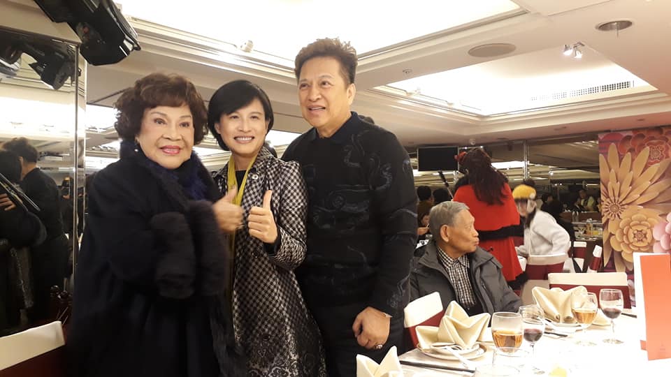 文化部長鄭麗君出席演藝人員基金會尾牙。 圖：取材自華視總經理莊豐嘉臉書