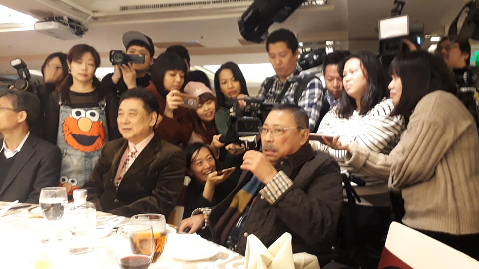 文化部長鄭麗君出席演藝人員基金會尾牙。 圖：取材自華視總經理莊豐嘉臉書