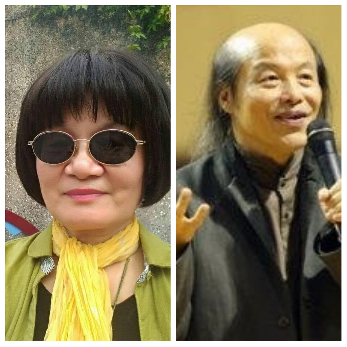 知名作家林清玄(右)逝世消息傳出後，好友季季(左)在臉書上發文悼念，心情相當不捨。 圖:翻攝自季季/林清玄臉書專頁。