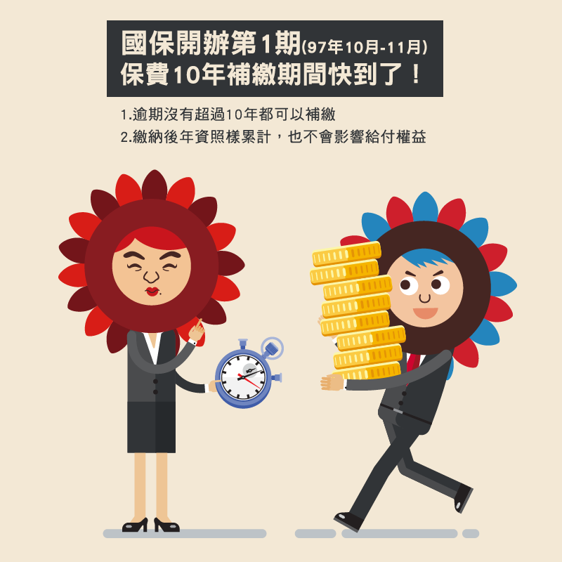 國民年金10年補繳期限將陸續到期，而目前還有102.6萬餘人尚未繳費，衛服部也發布記者會表示，若超出期限將無法補繳。 圖:翻攝自勞工保險局臉書專頁。
