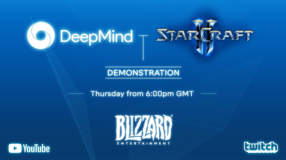 暴雪宣布將與Deepmind合作發表新AI突破。 圖：翻攝自推特