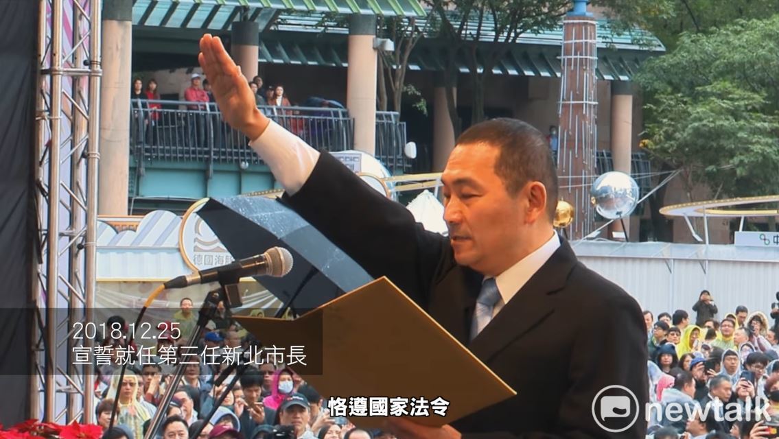 侯友宜一早在臉書公布上任一個月來的工作影像記實，片常１分３２妙，影片搭配背景音樂及簡單文字說明，上線半小時已有超過２千人次觀看。 圖：翻攝侯友宜臉書