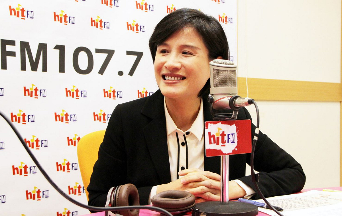 鄭麗君接受周玉蔻節目專訪。 圖：Hit Fm《周玉蔻嗆新聞》製作單位/提供
