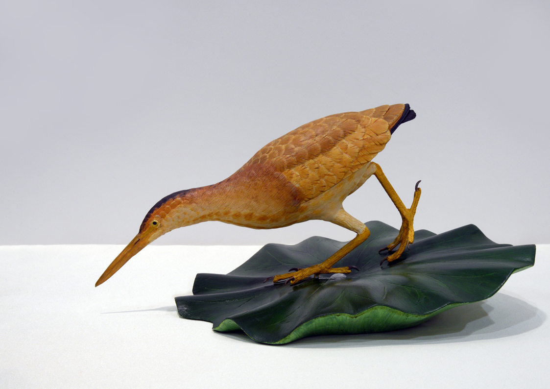 「如生─2019臺日野鳥雕刻工藝創作交流展」預計展出作品-「集中」。  圖：工藝台北分館/提供
