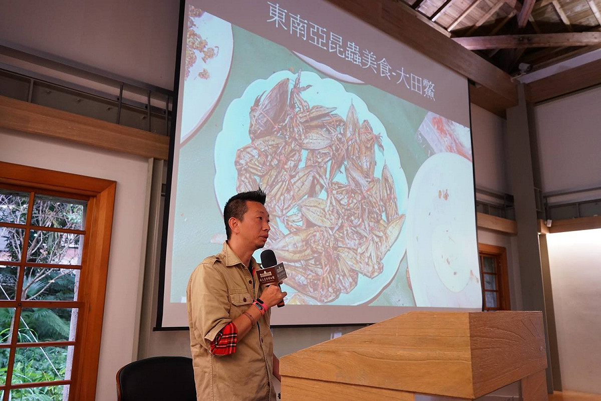 黃仕傑認為食蟲文化是信任環境與自然生態永續共存的證明。 圖：台灣博物館提供