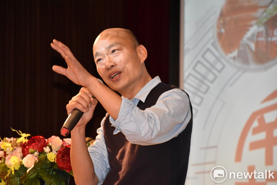 韓國瑜向商總會員保證打造友善投資環境。 圖：孫家銘／攝(資料照片)