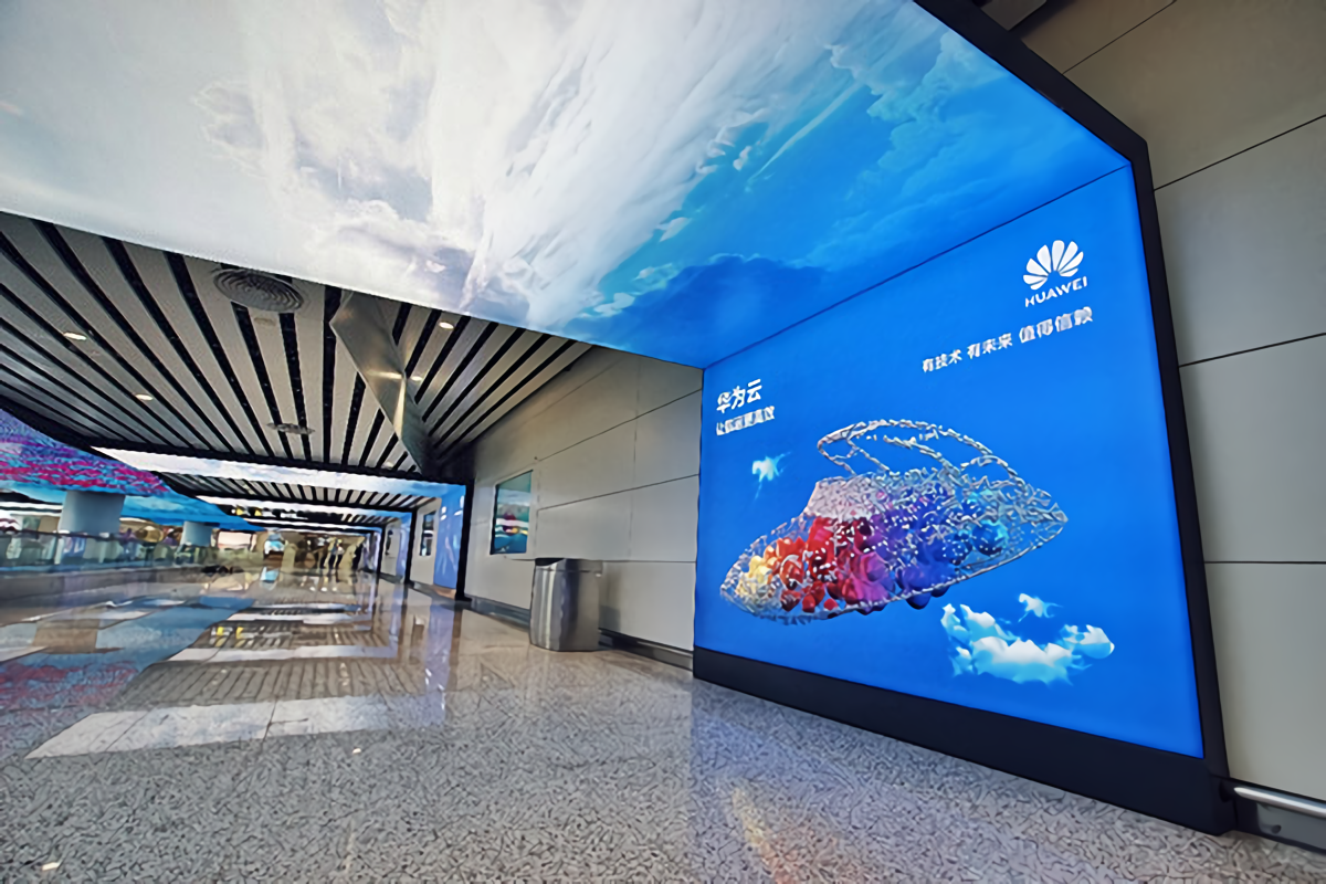 大陸的廣州白雲機場 24 日起，已開通 5G 通訊。 圖 : 翻攝自網路