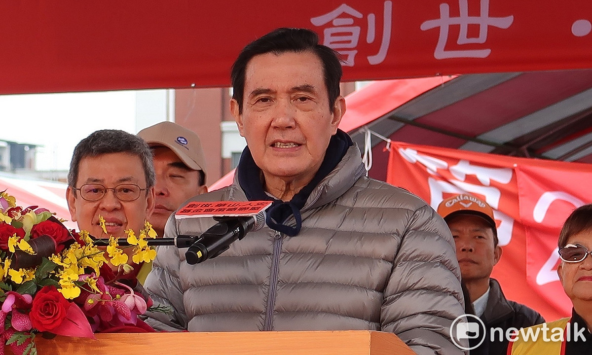 前總統馬英九27日出席寒士吃飽30活動。 圖：林朝億/攝