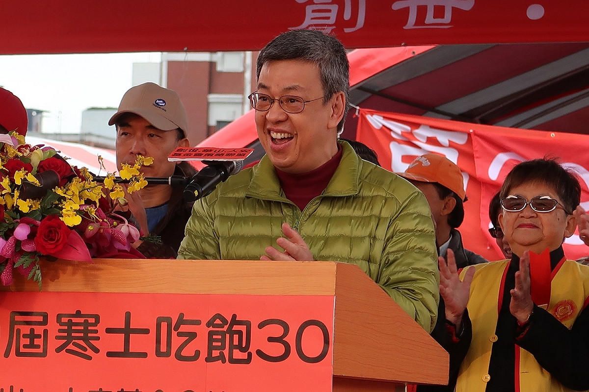 副總統陳建仁27日出席寒士吃飽30活動。 圖：林朝億/攝