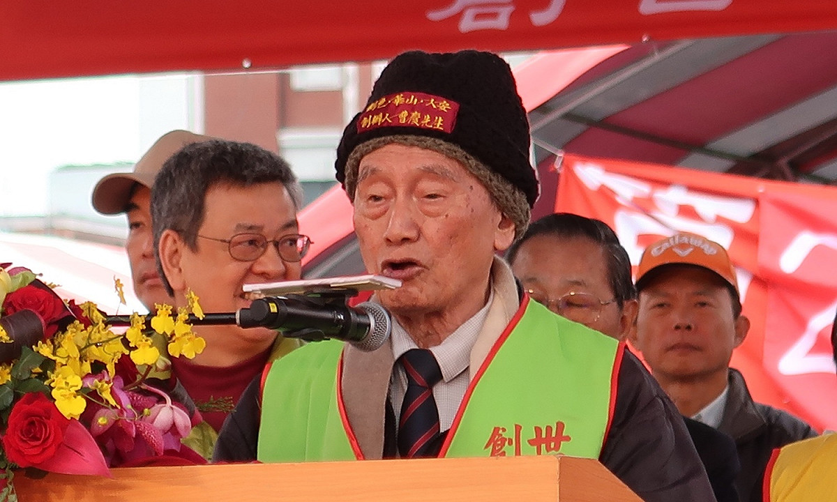 創世基金會創辦人曹慶27日出席寒士吃飽30活動。 圖：林朝億/攝