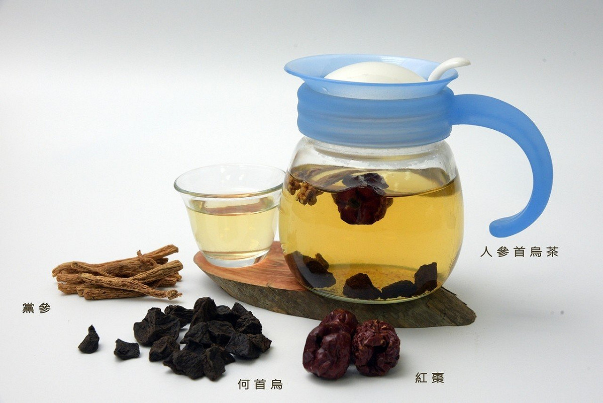 虛秘型的便秘可飲用「人參首烏茶」。 圖：大林慈濟醫院/提供