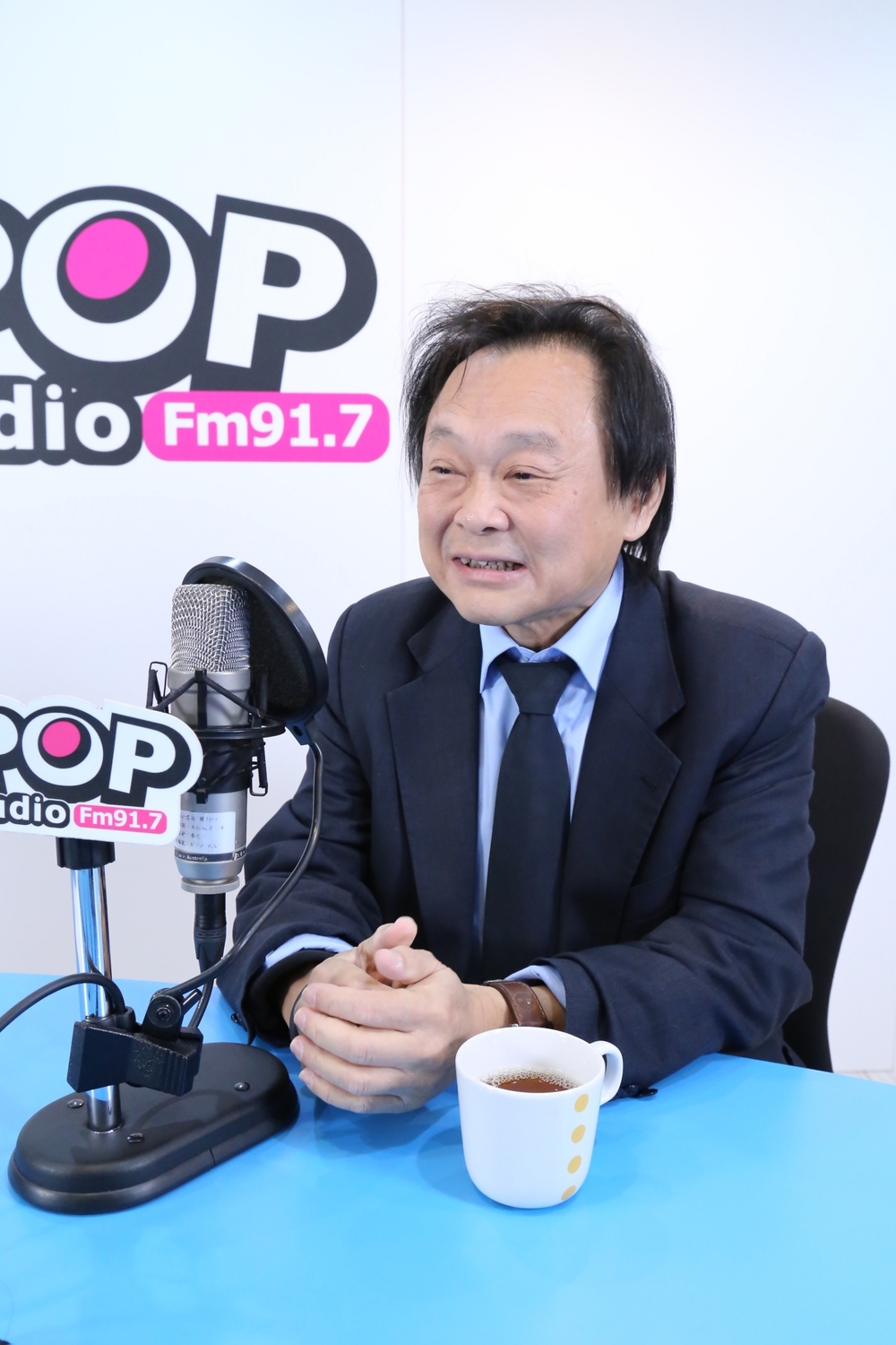 民進黨台北市議員王世堅今天接受《POP搶先爆》廣播專訪。 圖：《POP搶先爆》提供