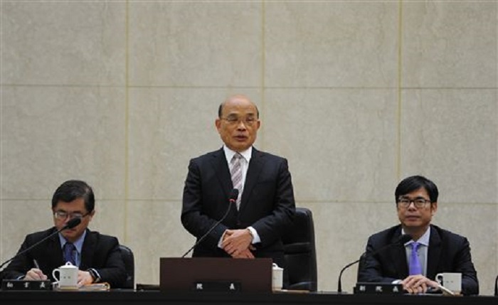 行政院長蘇貞昌28日召開「因應非洲豬瘟各階段應變工作決策會議」。 圖：行政院提供(資料照片)