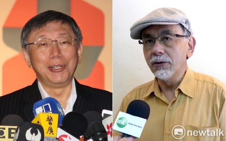 民進黨大老林濁水認為，總統蔡英文強勢回應習五點後，對於近日頻與民進黨交火的柯文哲來說，影響反而較國民黨更為劇烈。 圖：新頭殼資料照／合成圖