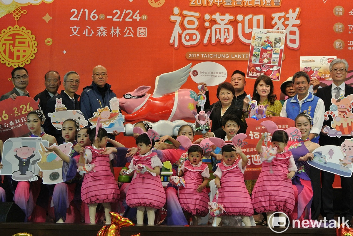 台中燈會的小提燈亮相。 圖 : 唐復年/攝
