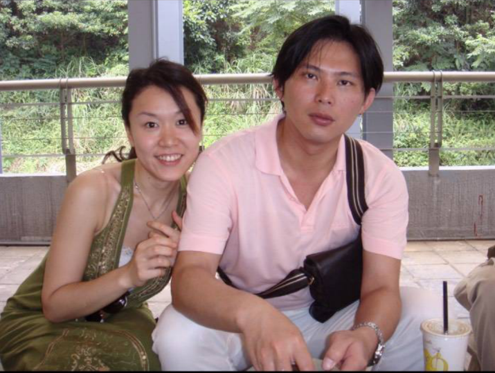 黃國昌與妻子。 圖：黃國昌提供
