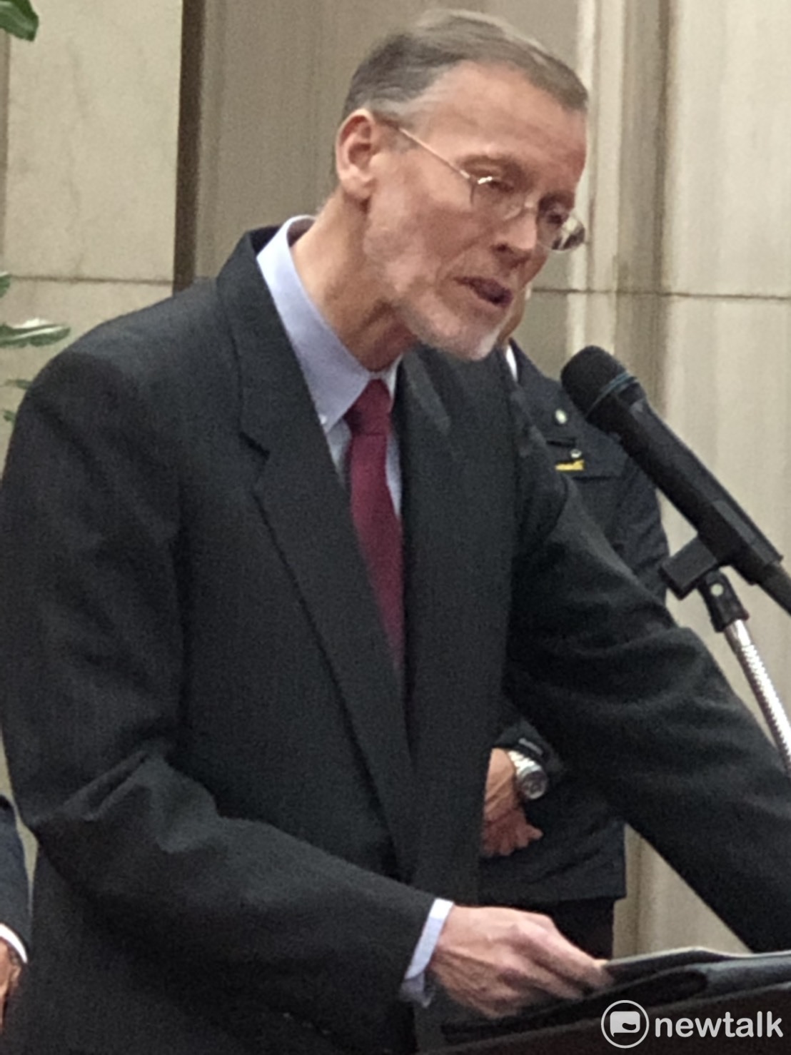 美國在台協會處長酈英傑強調，美台共享民主自由價值。 圖：謝莉慧/攝（新頭殼資料照）